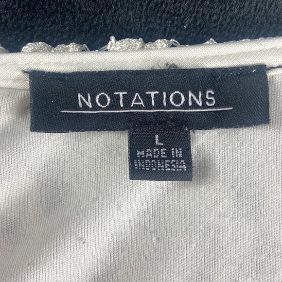 Notations White Lace Long Sleeve Crotchet Mini Dress - Picture 7 of 9